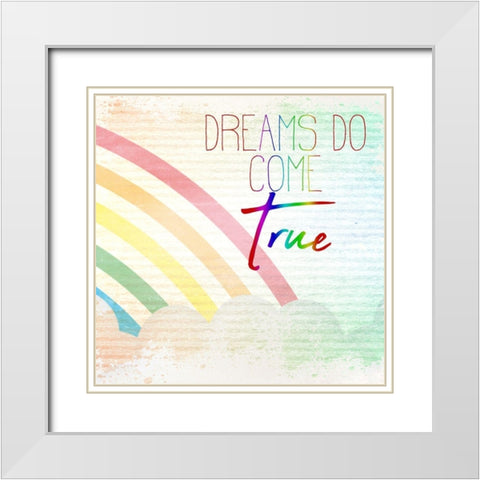 Somewhere over the Rainbow 3 White Modern Wood Framed Art Print with Double Matting by Kimberly, Allen