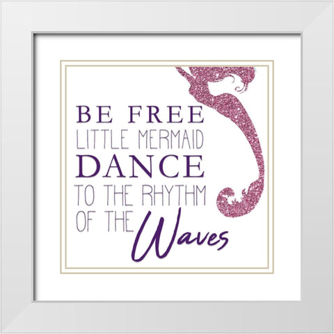 Mermaid Dreams 2 v2 White Modern Wood Framed Art Print with Double Matting by Kimberly, Allen