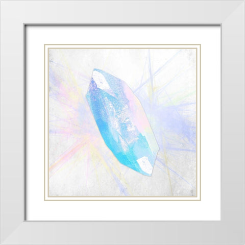 Crystal 1 White Modern Wood Framed Art Print with Double Matting by Kimberly, Allen
