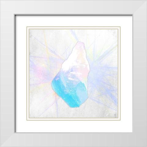 Crystal 2 White Modern Wood Framed Art Print with Double Matting by Kimberly, Allen
