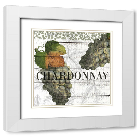 On The Vine 2 White Modern Wood Framed Art Print with Double Matting by Kimberly, Allen