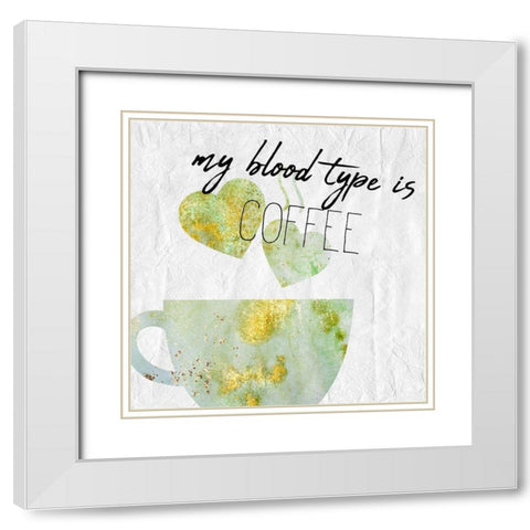 Coffee  Days 4 White Modern Wood Framed Art Print with Double Matting by Kimberly, Allen