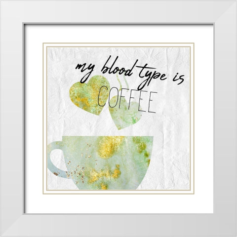 Coffee  Days 4 White Modern Wood Framed Art Print with Double Matting by Kimberly, Allen