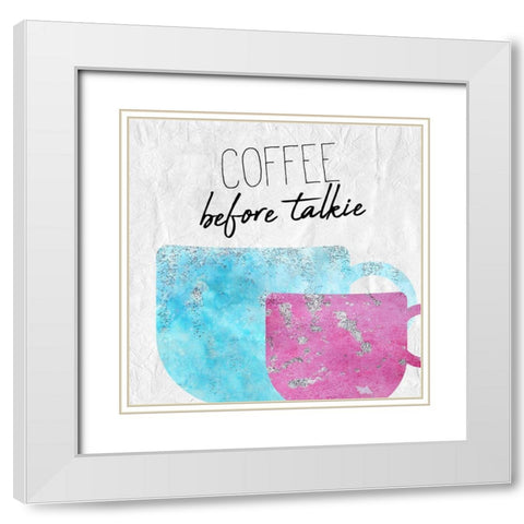 Coffee  Days 5 White Modern Wood Framed Art Print with Double Matting by Kimberly, Allen