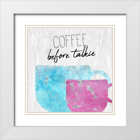 Coffee  Days 5 White Modern Wood Framed Art Print with Double Matting by Kimberly, Allen