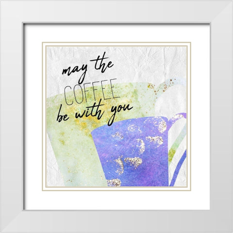Coffee  Days 6 White Modern Wood Framed Art Print with Double Matting by Kimberly, Allen
