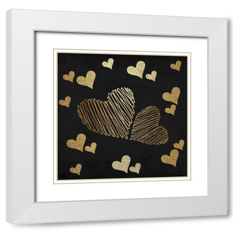 My Heart is in Paris 1 White Modern Wood Framed Art Print with Double Matting by Kimberly, Allen