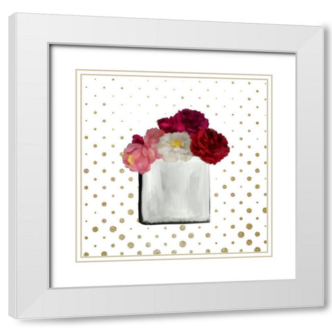 La La Paris 1 White Modern Wood Framed Art Print with Double Matting by Kimberly, Allen
