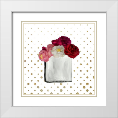 La La Paris 1 White Modern Wood Framed Art Print with Double Matting by Kimberly, Allen