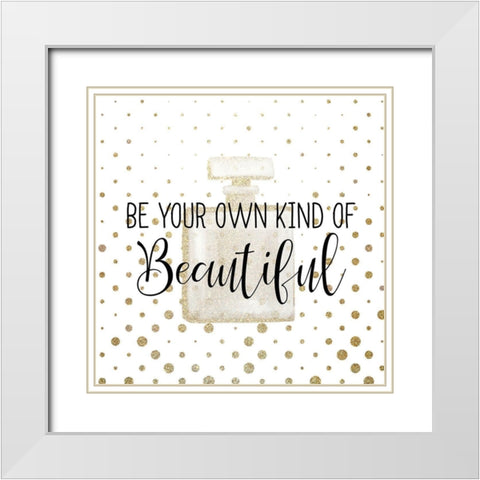 Le Perfume 2 White Modern Wood Framed Art Print with Double Matting by Kimberly, Allen