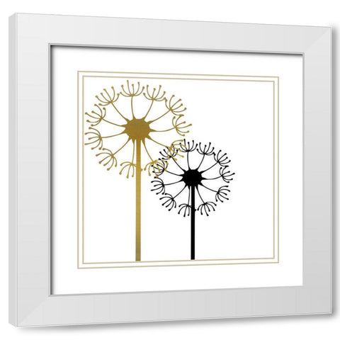 A Wish 2 White Modern Wood Framed Art Print with Double Matting by Kimberly, Allen