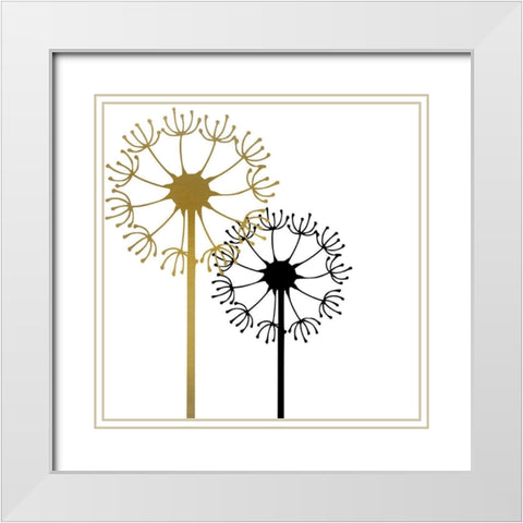 A Wish 2 White Modern Wood Framed Art Print with Double Matting by Kimberly, Allen