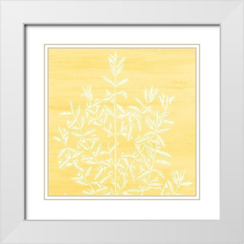 Botanical Bright 2 White Modern Wood Framed Art Print with Double Matting by Kimberly, Allen