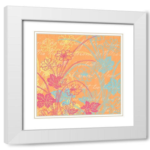 Spring Day Colors 1 White Modern Wood Framed Art Print with Double Matting by Kimberly, Allen