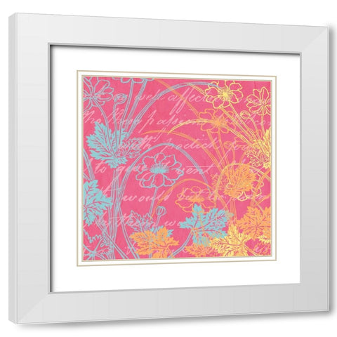 Spring Day Colors 2 White Modern Wood Framed Art Print with Double Matting by Kimberly, Allen