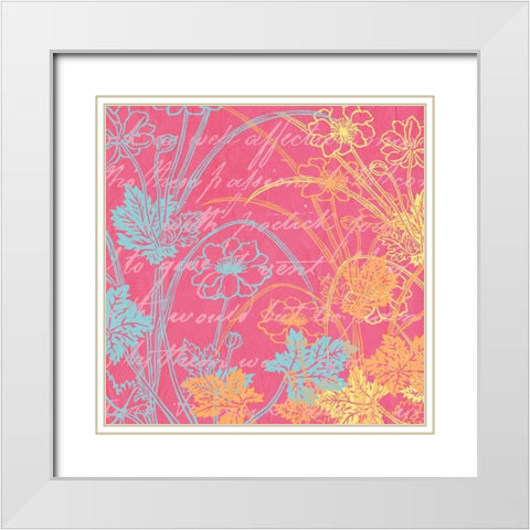 Spring Day Colors 2 White Modern Wood Framed Art Print with Double Matting by Kimberly, Allen