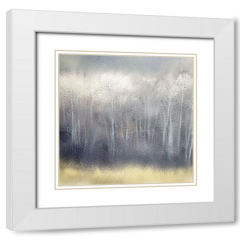 Silver Forest White Modern Wood Framed Art Print with Double Matting by Kimberly, Allen