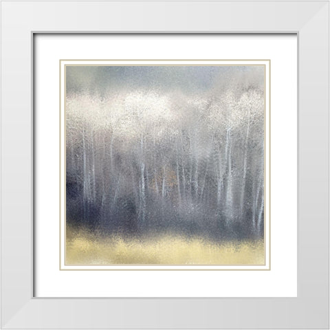 Silver Forest White Modern Wood Framed Art Print with Double Matting by Kimberly, Allen