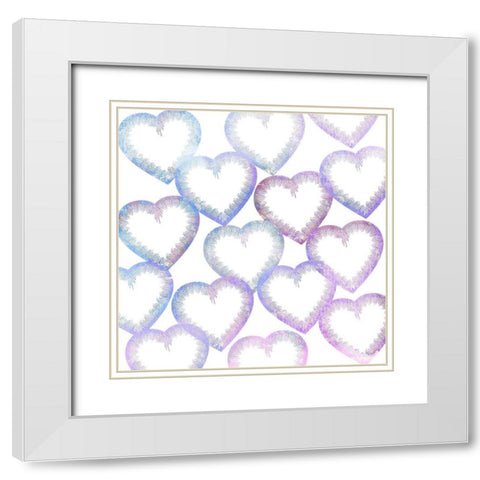 Love Yourself 2 White Modern Wood Framed Art Print with Double Matting by Kimberly, Allen
