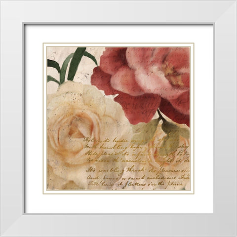 Fall Blooming 1 White Modern Wood Framed Art Print with Double Matting by Kimberly, Allen