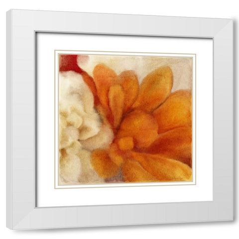 Full Bloom 2 White Modern Wood Framed Art Print with Double Matting by Kimberly, Allen