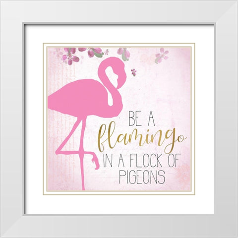 Stand Tall 1 White Modern Wood Framed Art Print with Double Matting by Kimberly, Allen