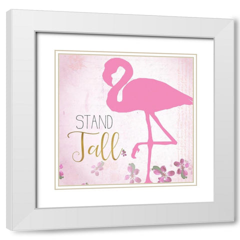 Stand Tall 2 White Modern Wood Framed Art Print with Double Matting by Kimberly, Allen