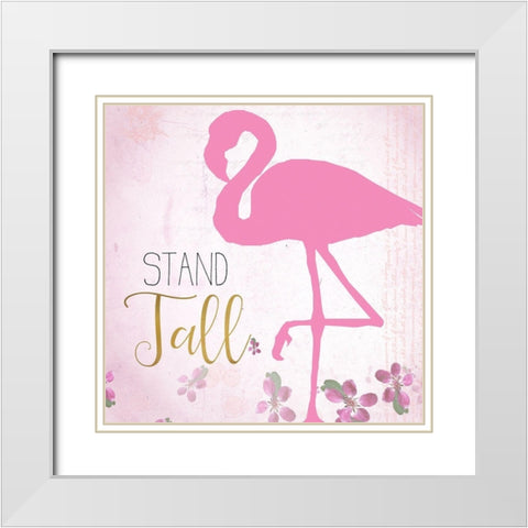 Stand Tall 2 White Modern Wood Framed Art Print with Double Matting by Kimberly, Allen