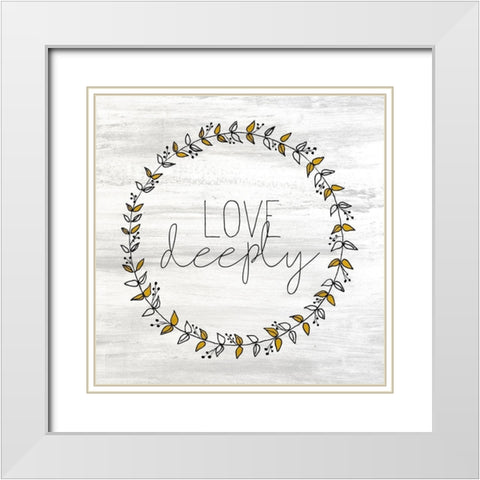 Wildflower Jar 8 White Modern Wood Framed Art Print with Double Matting by Kimberly, Allen