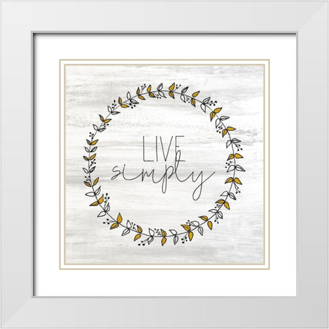 Wildflower Jar 9 White Modern Wood Framed Art Print with Double Matting by Kimberly, Allen