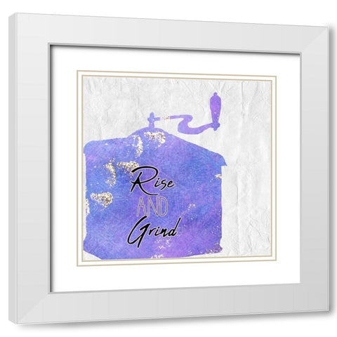Coffee  Days 15 White Modern Wood Framed Art Print with Double Matting by Kimberly, Allen