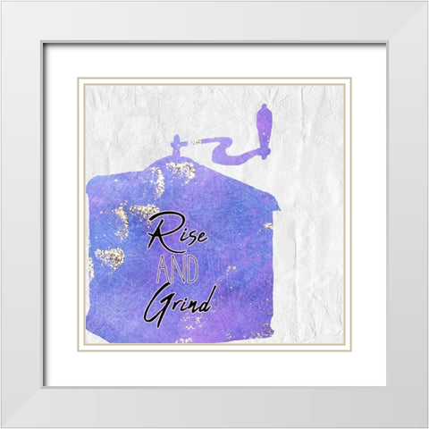 Coffee  Days 15 White Modern Wood Framed Art Print with Double Matting by Kimberly, Allen
