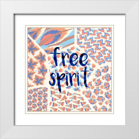 Free Spirit White Modern Wood Framed Art Print with Double Matting by Allen, Kimberly