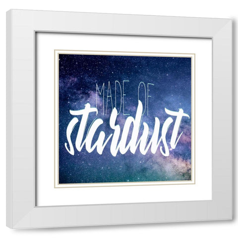 Made of Stardust White Modern Wood Framed Art Print with Double Matting by Kimberly, Allen
