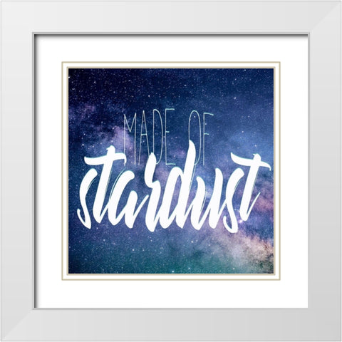 Made of Stardust White Modern Wood Framed Art Print with Double Matting by Kimberly, Allen