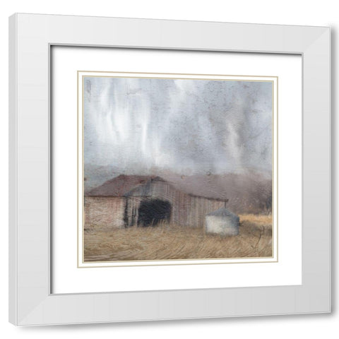 Barn Wood White Modern Wood Framed Art Print with Double Matting by Kimberly, Allen