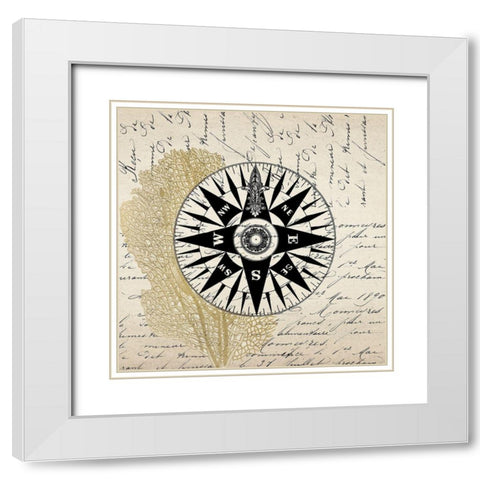 Letters to the Sea 4 White Modern Wood Framed Art Print with Double Matting by Kimberly, Allen
