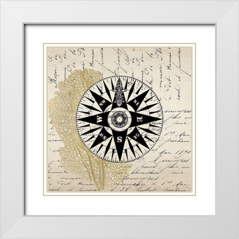 Letters to the Sea 4 White Modern Wood Framed Art Print with Double Matting by Kimberly, Allen
