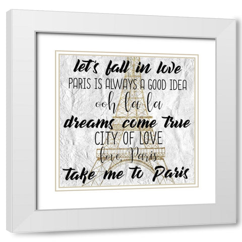 My Dreams 2 White Modern Wood Framed Art Print with Double Matting by Kimberly, Allen