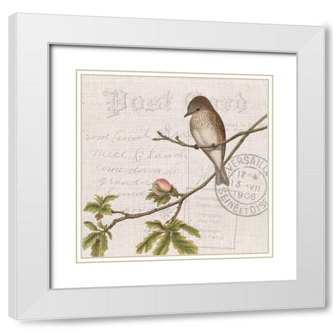 Summer Song 1 White Modern Wood Framed Art Print with Double Matting by Kimberly, Allen