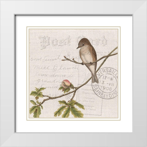 Summer Song 1 White Modern Wood Framed Art Print with Double Matting by Kimberly, Allen