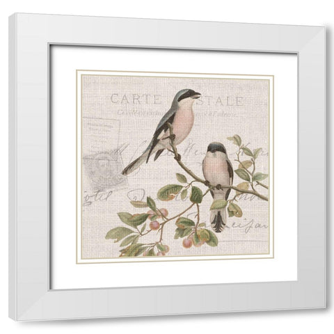 Summer Song 3 White Modern Wood Framed Art Print with Double Matting by Kimberly, Allen