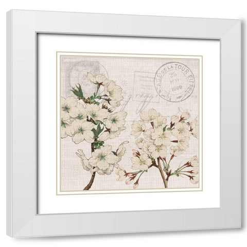 Summer Song 4 White Modern Wood Framed Art Print with Double Matting by Kimberly, Allen