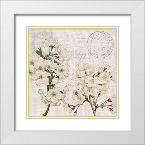 Summer Song 4 White Modern Wood Framed Art Print with Double Matting by Kimberly, Allen