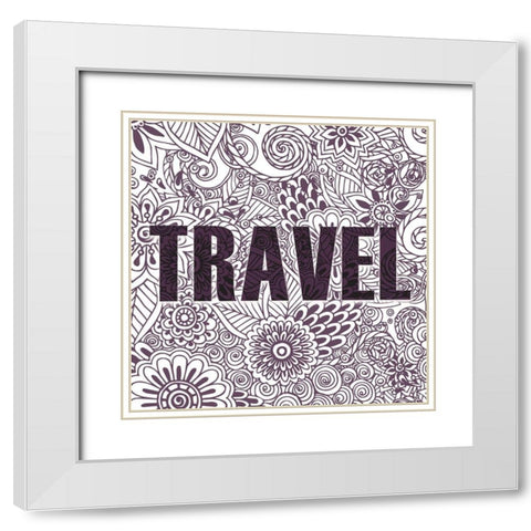Dreaming 2 White Modern Wood Framed Art Print with Double Matting by Kimberly, Allen