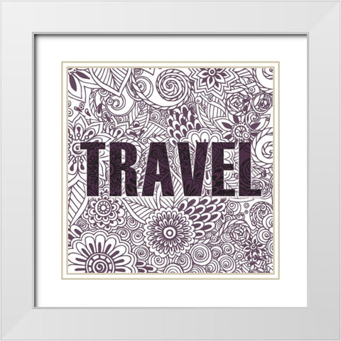Dreaming 2 White Modern Wood Framed Art Print with Double Matting by Kimberly, Allen