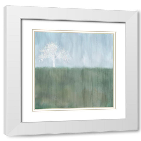 Vista White Modern Wood Framed Art Print with Double Matting by Kimberly, Allen
