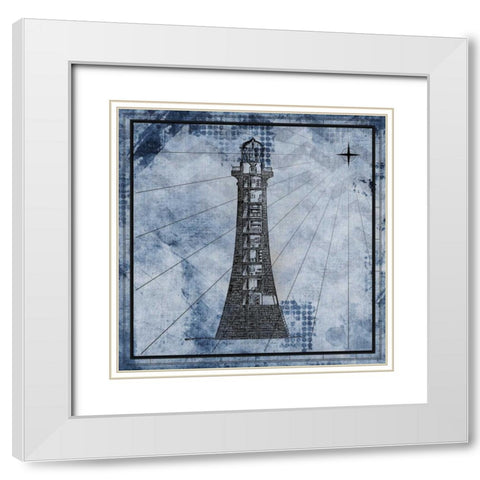 Nautical 2 White Modern Wood Framed Art Print with Double Matting by Allen, Kimberly