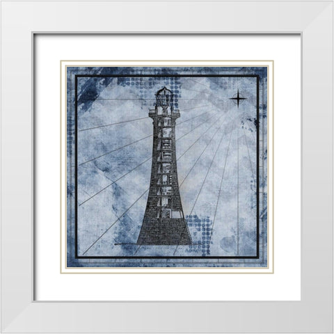 Nautical 2 White Modern Wood Framed Art Print with Double Matting by Allen, Kimberly