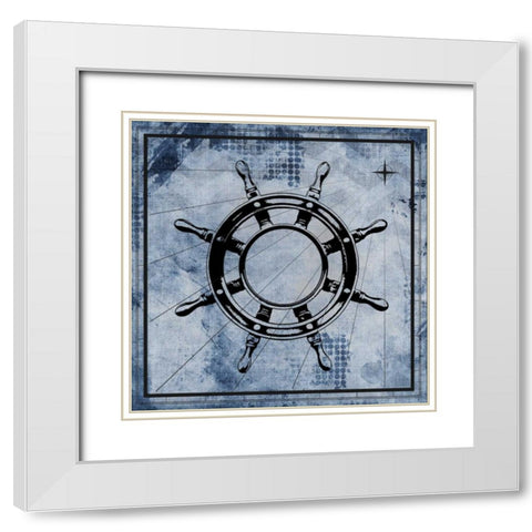 Nautical 3 White Modern Wood Framed Art Print with Double Matting by Allen, Kimberly